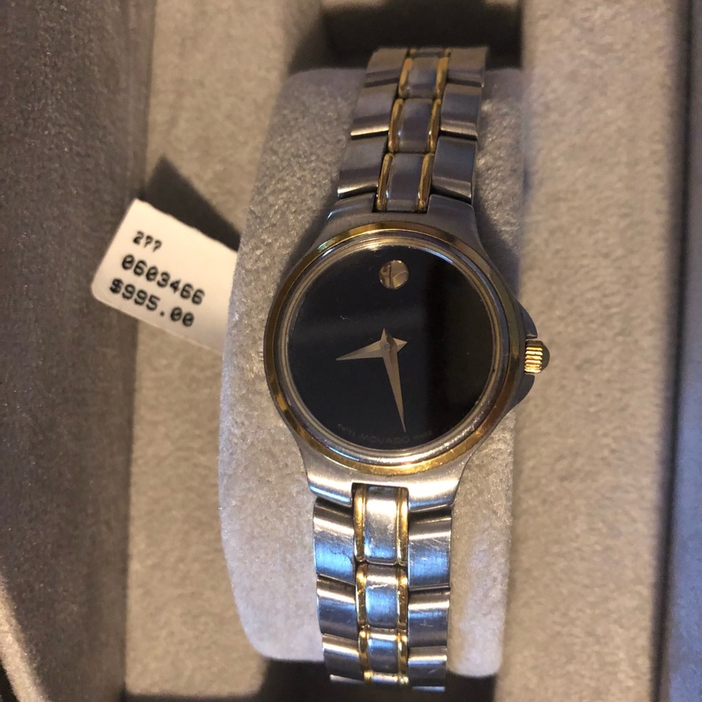 Vintage Movado Museum Watch. Original price $995 Comes in its original box-
